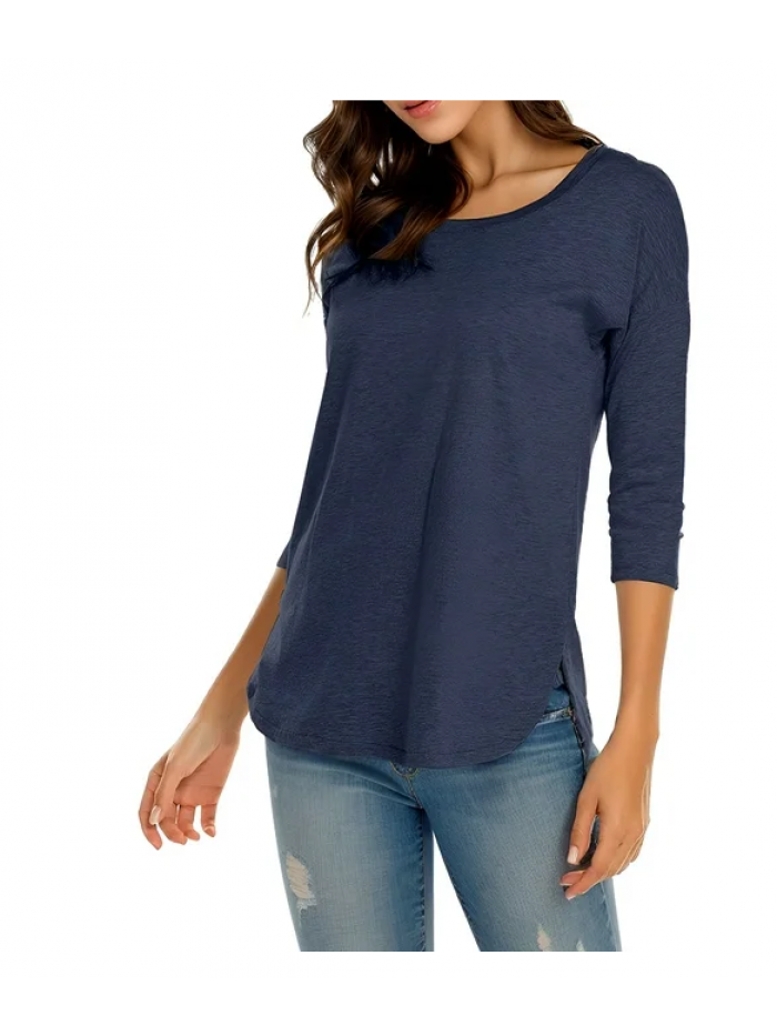 EASTHER Womens Long Sleeve Tops Women's One Off Shoulder Long Sleeve Top Ruched Going Out Tops Slim Fit Y2K Shirt Crop Top