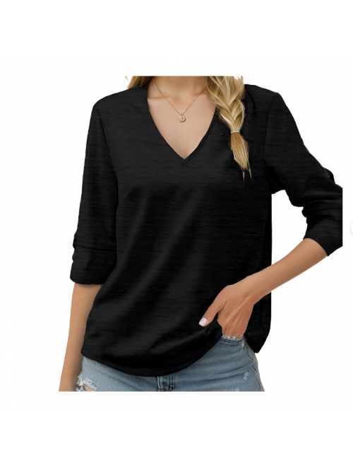 EASTHER Workout Tops Womens Sweatshirts V Neck Lon...
