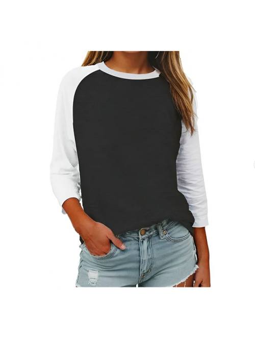 EASTHER White Blouse Womens Tops Fall Short Sleeve...