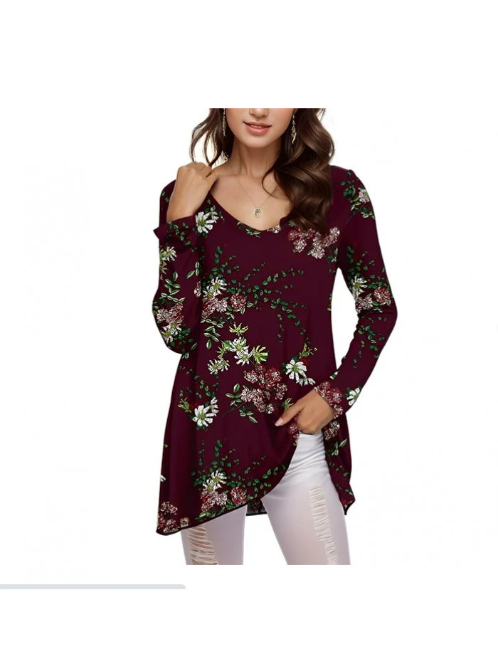 EASTHER Long Sleeve Shirts Women's Long Sleeve T Shirts Sweetheart Neck - Slim Fit Going Out Tops Sexy Basic Tee Smoke Cloud Pro Collection