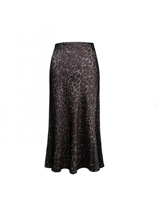 EASTHER Leopard Print Skirt for Women Cheetah High...