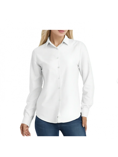 EASTHER Womens Blouses Soft Wrinkle Free Button Do...