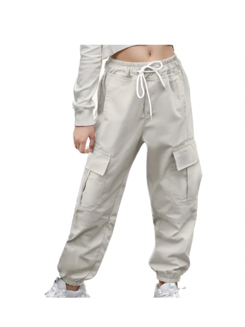 EASTHER Womens Cargo Pants High Waisted Wide Leg C...