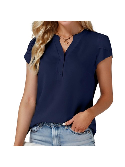 EASTHER Womens Tops Dressy Casual Summer Chiffon B...